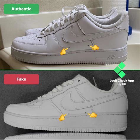 how to tell if nike air force are fake|faux air force 1 nikes.